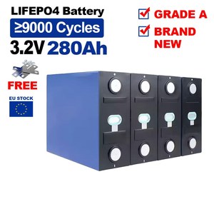 Grade A CALB 280Ah <strong>3</strong>.2V LiFePO4 Battery Cell 9000 Cycles for Solar Energy Storage System DIY Pack - Product Image 1