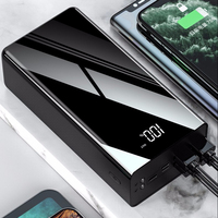 Banco de Energía Portátil de 50000 mAh de Gran Capacidad, Cargador Digital con Cuatro Puertos de Salida y Luces LED