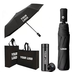 Promotion Business Gifts Custom Logo Printed <b>Umbrellas</b> in Bulk Folding With Case <b>Umbrella</b> <b>Automatic</b> Fold - Product Image 1