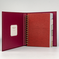 Carnet en tissu de lin personnalisable 2026, couverture rigide imprimée offset avec spirale cachée, reliure parfaite, journal de planification