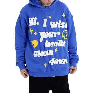 Sifot gros 2024 personnalisé 100% coton sweats à capuche mousse imprimé hommes bulle 3d bouffée impression pull à capuche sweat - Product Image 1