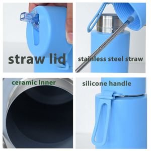 Oferta Especial: Botella de Agua Reutilizable de Acero Inoxidable de Doble Pared con Aislamiento al Vacío, Libre de BPA, 34 oz (1000 ml), con Pajita - Product Image 4