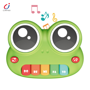 Juguete Musical Chengji con Luces Intermitentes, Tambor Educativo Multifuncional, Juguete Musical de Piano de Rana de Dibujos Animados para Estimulación Sensorial - Product Image 1