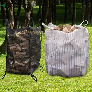 Factory Sale Ventilate Big Bulk Bag for Firewood Potato Onion Agriculture Jumbo Bag 1000L Bag wholesale popular mesh netting