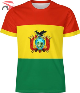Áo thun bán buôn <span class=keywords><strong>in</strong></span> hình toàn thân chất liệu jersey polyester tay ngắn <span class=keywords><strong>in</strong></span> hình quốc kỳ <span class=keywords><strong>Bolivia</strong></span> - Product Image 4