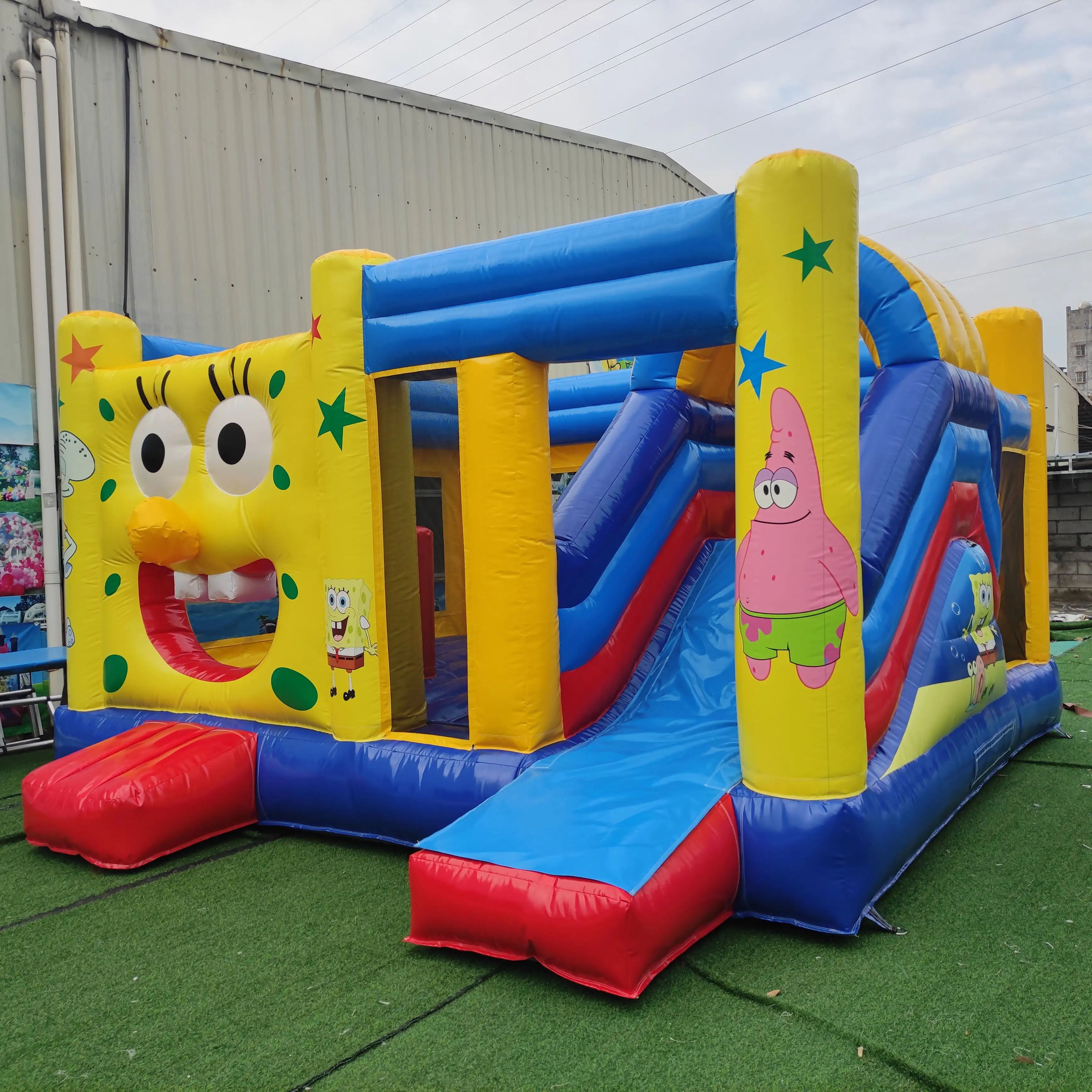 Castillo inflable comercial para saltar al aire libre Casa de rebote para niños Alquiler de fiestas castillos juegos inflables