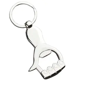 Hot spotting hand shape creative keychain metal bottle opener key pendant carry-on tools small gift keychain