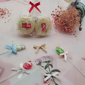 E-Magic Prix Usine Nœuds en Ruban de Satin Pré-Noués Faits Main Personnalisés avec Torsades Dorées pour Décorations d'Emballage de Sacs de Pâtisserie et de Bonbons - Product Image 5