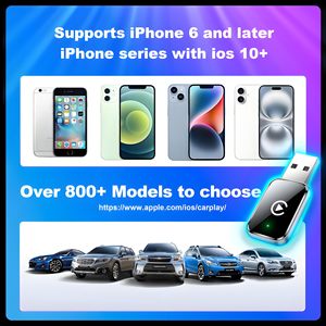 Adaptador Inalámbrico 2 en 1 <span class=keywords><strong>para</strong></span> CarPlay y <span class=keywords><strong>Android</strong></span> Auto, Adaptador de Conexión Automática de Baja Latencia Compatible con Todos los Modelos de Automóviles. - Product Image 6