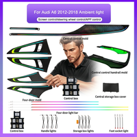 Éclairage d'ambiance automobile ZX 64 couleurs pour Audi A6 C7 S6 RS6 2012-2018, mise à niveau de l'éclairage de selle LED 12V Symphony