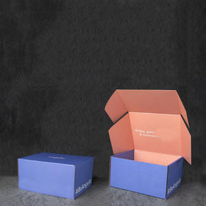 กล่องไปรษณีย์กระดาษลูกฟูกสีสันสดใสเป็นมิตรกับสิ่งแวดล้อมพร้อมโลโก้สั่งทำพิเศษสำหรับบรรจุภัณฑ์ของขวัญ - Product Image 2