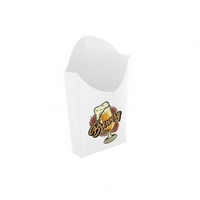 Support à chips en papier TAV026 White Label, 100 % écologique, style simple, vaisselle jetable fabriquée en Italie, pour pique-nique