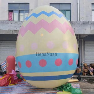 Hengyuan Outdoor Giant Inflatable Easter Egg Rabbit Decoration Inflatable Bounce House Advertisement Inflatable LED Egg