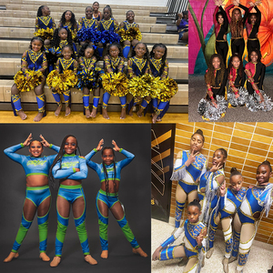 Parlak Majorette Parade üniformaları mavi performans dans giyim ile Sequins Fringe özel Majorette üniforma setleri - Product Image 6