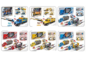 Ensemble <span class=keywords><strong>de</strong></span> voitures <span class=keywords><strong>de</strong></span> course miniatures en métal moulé sous pression, avec boîte <span class=keywords><strong>de</strong></span> rangement, portable, cadeau idéal pour les enfants - Product Image 3