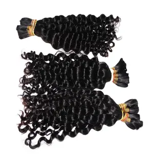 최고의 판매 원시 머리 도매 엉킴 무료 느슨한 꽉 곱슬 크로 셰 뜨개질 꼬기 머리 필리핀 인간의 머리카락