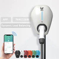 Estación de Carga para Vehículos Eléctricos OCPP 2.0.1, Tipo 2, 7kW 11kW, con Control por Aplicación