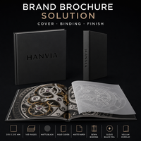 Catalogue de montres suisses de luxe personnalisées, couverture rigide carrée, logo UV sélectif, haute précision, brochure pour collectionneur de montres macro