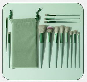Juego de 13 Brochas de Maquillaje Sintéticas para Base, Sombra de Ojos y Polvo, Brochas Cosméticas Suaves - Product Image 6