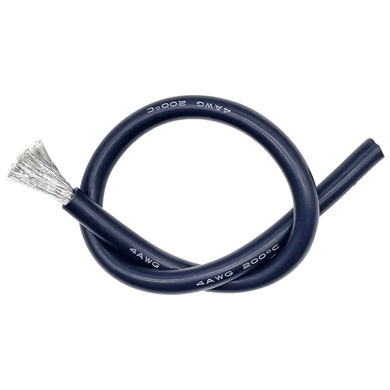 4 6 7 8 10 12 14 16 18 20 22 24 AWG Đo Nhiệt Độ Cao Chịu Nhiệt Rắn Đồng Cáp Cao Su Silicone Dây