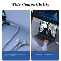 Nouveauté Adaptateur USB Type C vers 3,5 mm pour ordinateur portable de qualité sonore HiFi pour casque et tablette