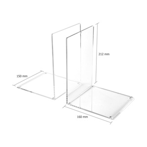 Étagères invisibles transparentes personnalisées Serre-livres en acrylique antidérapants pour livres - Product Image 2