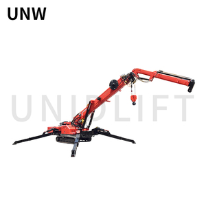Trung Quốc nhà máy 2ton Crawler Spider Crane với thủy lực bùng nổ Lift bay JIB Telescopic nhỏ Spider Crane để bán - Product Image 6