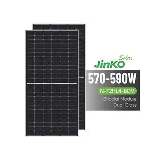 Jinko単結晶PVモジュール570w 575w 580w 585w 590wソーラーシートjinko tiger neo n-type bificialソーラーパネル価格