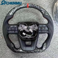 Volant en cuir et fibre de carbone en gros pour Toyota 2015-2022 Toyota Hilux Corolla Innova Revo Hilux Land Cruiser LC200 LC250