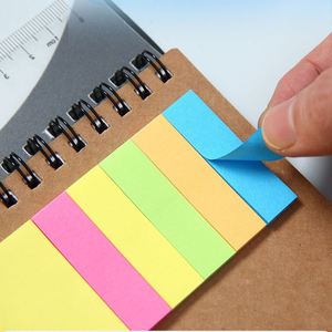 Carnet de notes quotidien à spirale personnalisé avec logo promotionnel JW1776, couverture en kraft, bloc-notes adhésif avec stylo - Product Image 5