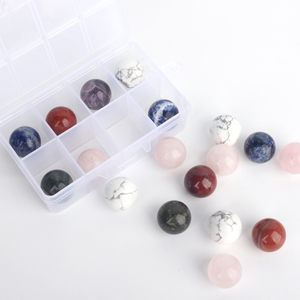 Wholesale Natural <b>Crystal</b> <b>Ball</b> 2cm Rose Quartz Amethyst Obsidian Mini Sphere for Healing - Product Image 4