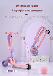 Trottinette à pédales multifonctionnelle de haute qualité pour enfants, trottinette pour bébé 3 en <span class=keywords><strong>1</strong></span>, trottinette électrique à trois roues pour enfant, 2 kg à 60 kg - Product Image 2