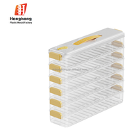 Boîte de congélation pour raviolis en plastique de qualité alimentaire à 4 couches, grande capacité, taille personnalisée, moulage par injection HH H103, pour cuisine et réfrigérateur