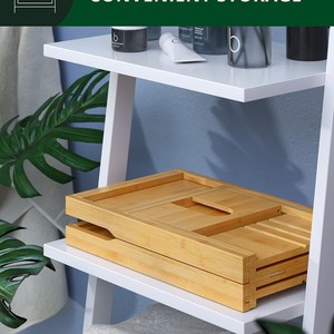 Royal Craft Wood Luxury Bath Tray Expandable Foldable Bamboo Bathtub Caddy With <b>Tablet</b> <b>Stand</b> And Cup Holder - Product Image 3