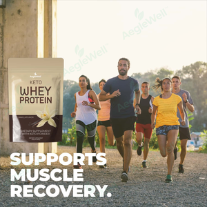 Aeglewell Marque Privée Keto Whey Mélange de Protéines de Lactosérum Naturelles Poudre de Protéines de Lactosérum en Emballage en Sac Fournit de l'Énergie - Product Image 3