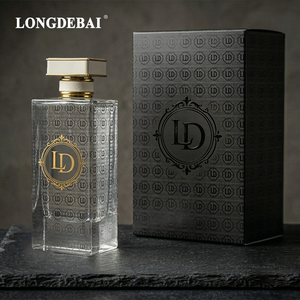 Botella de Vidrio Rectangular Personalizada de 50 ml para Perfume en Aerosol, Botella de Perfume Vacía de 30 ml, 80 ml, 100 ml con Caja de Cartón - Product Image 2