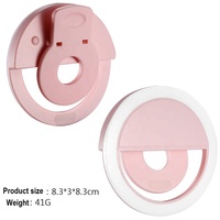 Mini anneau lumineux USB rechargeable 36 LED pour la photographie de téléphone Éclairage d'appareil photo personnalisé 3 modes d'intensité variable pour la photographie de selfie