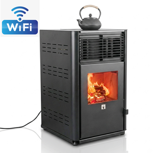 Estufa Inteligente <span class=keywords><strong>de</strong></span> Doble Combustible con Control WiFi 2026 - Chimenea <span class=keywords><strong>de</strong></span> Calefacción Interior para Leña y <span class=keywords><strong>Pellets</strong></span> con Control por Aplicación - Product Image 5