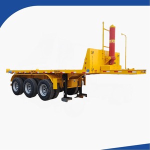 Nuevo o <span class=keywords><strong>usado</strong></span> Calidad de servicio pesado 3/4 <span class=keywords><strong>ejes</strong></span> 20 pies 40 pies Contenedor de <span class=keywords><strong>plataforma</strong></span> plana Remolques de cama plana en Afrian - Product Image 6