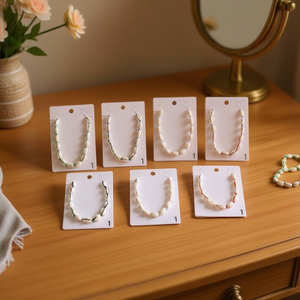 Collares de cuentas hechos a mano, 12 piezas, joyería de moda multicolor, accesorios para mujer - Product Image 3