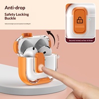 Coque intégrale transparente rigide et souple avec clip de fixation, support, anti-poussière, anti-jaunissement en PC+TPU pour Pro 2 3 4, plusieurs couleurs