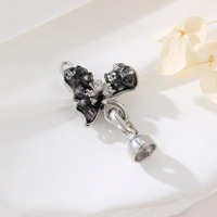Boucle de connexion plaquée or 14 carats, motif papillon Gardenia, style luxe léger, pour colliers et bracelets, accessoire de bijouterie DIY