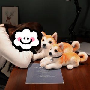 Vente chaude Mignon Chiot Doux En Peluche Jouet Simulation Mignon <span class=keywords><strong>Akita</strong></span> Rovina Animal Chien Poupée En Peluche Réalité Rempli Chien Jouet - Product Image 4