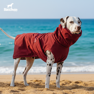Blackdoggy Quick-Dry <strong>Dog</strong> Bathrobe - Super Absorbent Microfiber Pet <strong>Drying</strong> <strong>Towel</strong> for Beach, Pool &amp; Bath - Soft Swirl Design - Product Image 1