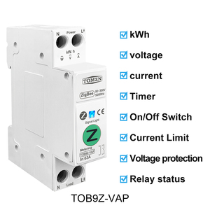 Tomzn ZigBee 63A 1P + N Wifi Thông Minh Chuyển Đổi Năng Lượng Meter Kwh Đo Giám Sát Ngắt Mạch Hẹn Giờ Tiếp Sức MCB Tuya SmartLife - Product Image 4