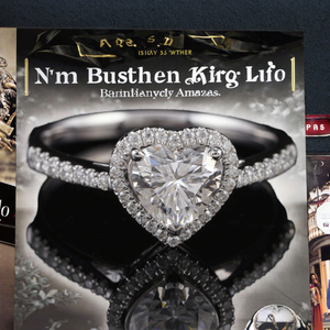 Anillo de compromiso de moissanita de oro blanco macizo de 14K con corte de corazón, banda de eternidad con incrustaciones, anillos de boda estilo hip hop con engaste de puntas - Product Image 3