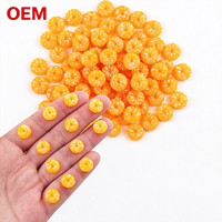 OEM Mini Resin PVC Plastik Irisan Buah Jeruk Miniatur Rumah Boneka Dekorasi Makanan DIY Aksesoris Kerajinan Kartun Mainan Furnitur