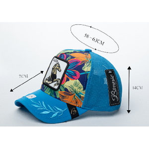 Casquette Trucker Trespass en tissu mesh respirant unisexe adulte 6 panneaux décontractée printemps-été avec motif cheval brodé - Product Image 1