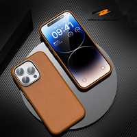 Boutons de caméra de placage en cuir de qualité supérieure étuis à couverture complète pour iPhone 16 Pro 15 14 13 Pro Max étanche Anti-chute nouvelles couvertures