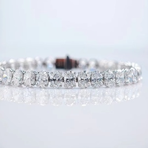 Factory wholesale price 14k 18k Gold 3-5mm Tennis Bracelet Lab Grown Diamond Tennis Chain - Product Image 1